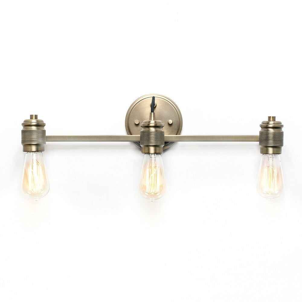 Menlo 3-light Aged Brass Bath/Vanity Fixture