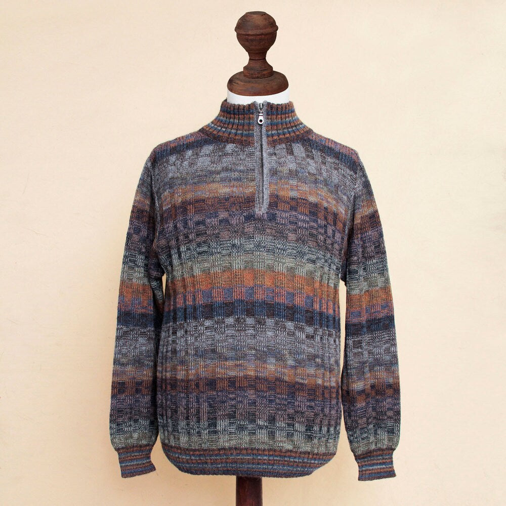 Handmade Men's Traveler Turtleneck Sweater (Peru)