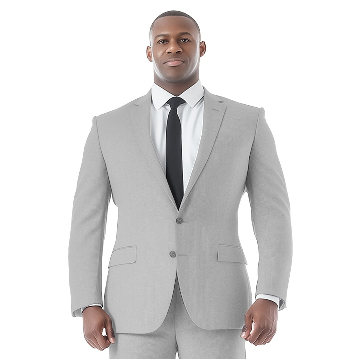 Mens Big & Tall Tailored Fit Suit Separates Jacket Only, Light Grey