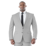 Mens Big & Tall Tailored Fit Suit Separates Jacket Only, Light Grey