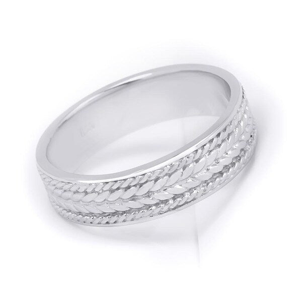 Mens Ring Wedding Anniversary Band Vintage Authentic Sterling Silver