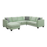 Merax 112*87" Sectional Sofa Couches Living Room Sets 7 Seats Modular Sectional Sofa