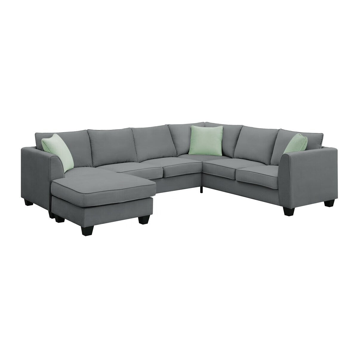 Merax 112*87" Sectional Sofa Couches Living Room Sets 7 Seats Modular Sectional Sofa