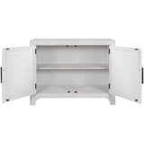 Merax 40" Modern Console Table with Herringbone Pattern Doors