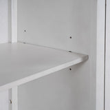 Merax 40" Modern Console Table with Herringbone Pattern Doors