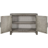 Merax 40" Modern Console Table with Herringbone Pattern Doors