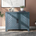 Merax 40" Modern Console Table with Herringbone Pattern Doors