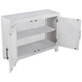 Merax 40" Modern Console Table with Herringbone Pattern Doors