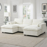 Merax 5 Seat U Shaped Sleeper Couch Set