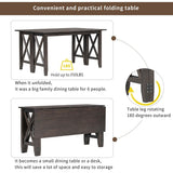 Merax 6-Piece Dining Set with Foldable Table, Bench