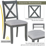 Merax 6-Piece Dining Set with Foldable Table, Bench