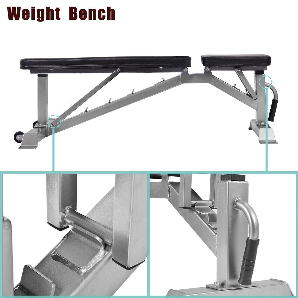 Merax Adjustable Weight Bench, 5 Position Incline Utility Bench Gym Bench