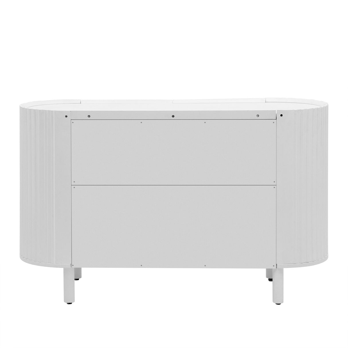 Merax Curved Design Light Luxury Sideboard with Adjustable Shelves