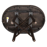 Merax Farmhouse Round Extendable Dining Table