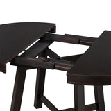 Merax Farmhouse Round Extendable Dining Table