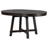 Merax Farmhouse Round Extendable Dining Table