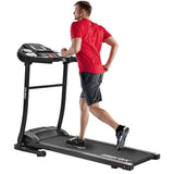 Merax Folding Electric Treadmill Motorized Running Machine Easy Assembly, 12 Programs with Transporation Wheels