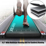 Merax Folding Electric Treadmill Motorized Running Machine Easy Assembly, 12 Programs with Transporation Wheels