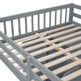 Merax Full Over Twin Bunk Bed with Wardrobe, Drawers