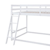 Merax Full over Full Bunk Bed with Ladder, Slide and Shelves
