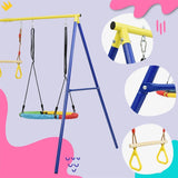 Merax Outdoor Toddler Saucer Swing Set - Blue