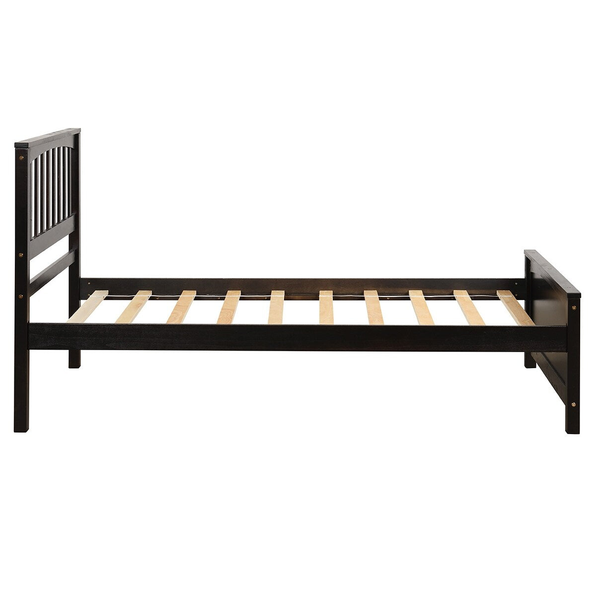 Merax Platform Twin Bed Frame Wood with Headboard and Footboard