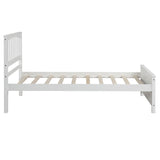 Merax Platform Twin Bed Frame Wood with Headboard and Footboard