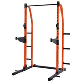Merax Power Rack Power Cage Home Gym Equipment Exercise Stand Olympic Squat Rack with Safety Bar and Plate Holder