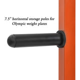 Merax Power Rack Power Cage Home Gym Equipment Exercise Stand Olympic Squat Rack with Safety Bar and Plate Holder