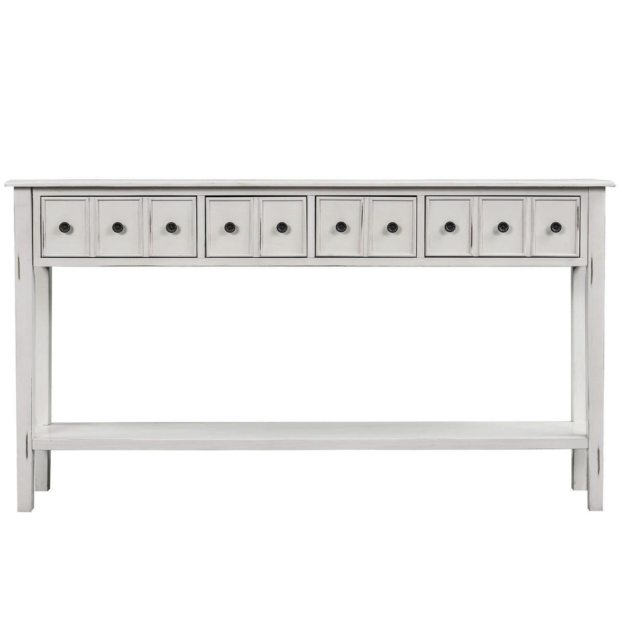 Merax Rustic 4-drawers Long Entryway Console Table