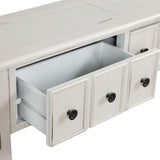Merax Rustic 4-drawers Long Entryway Console Table