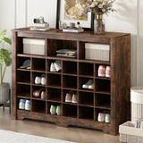 Merax Sleek Design 24 Shoe Cubby Console