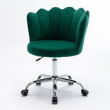 Merax Swivel Velvet Shell Chair for Living Room