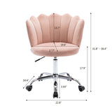Merax Swivel Velvet Shell Chair for Living Room