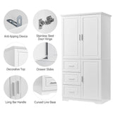 Merax Tall and Wide Storage Cabinet with Doors
