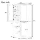 Merax Tall and Wide Storage Cabinet with Doors