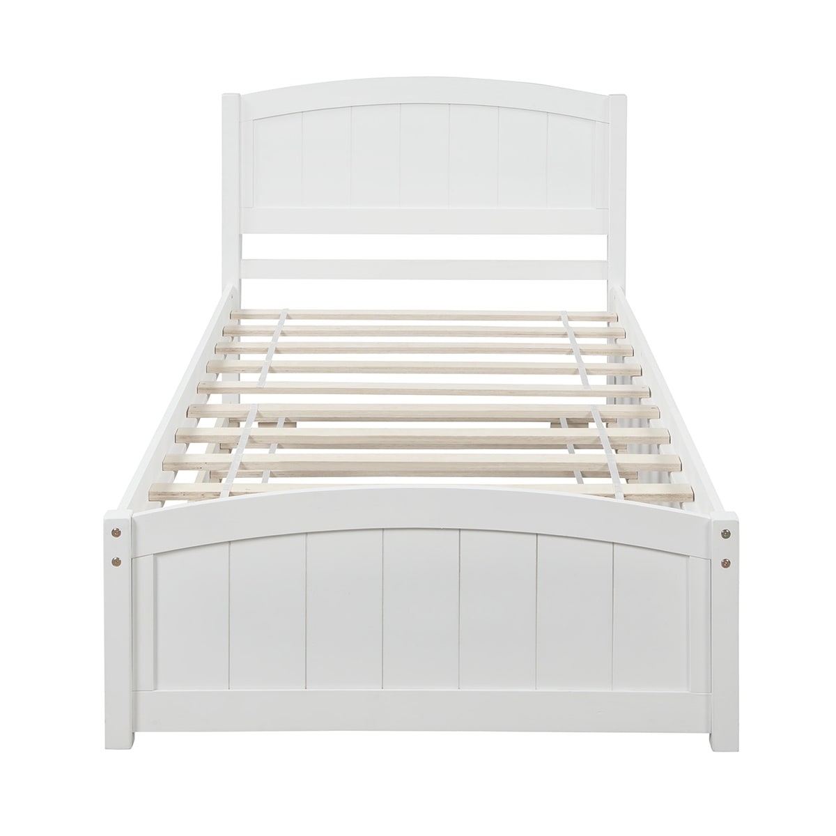 Merax Twin Size Platform Bed with Trundle