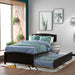 Merax Twin Size Platform Bed with Trundle