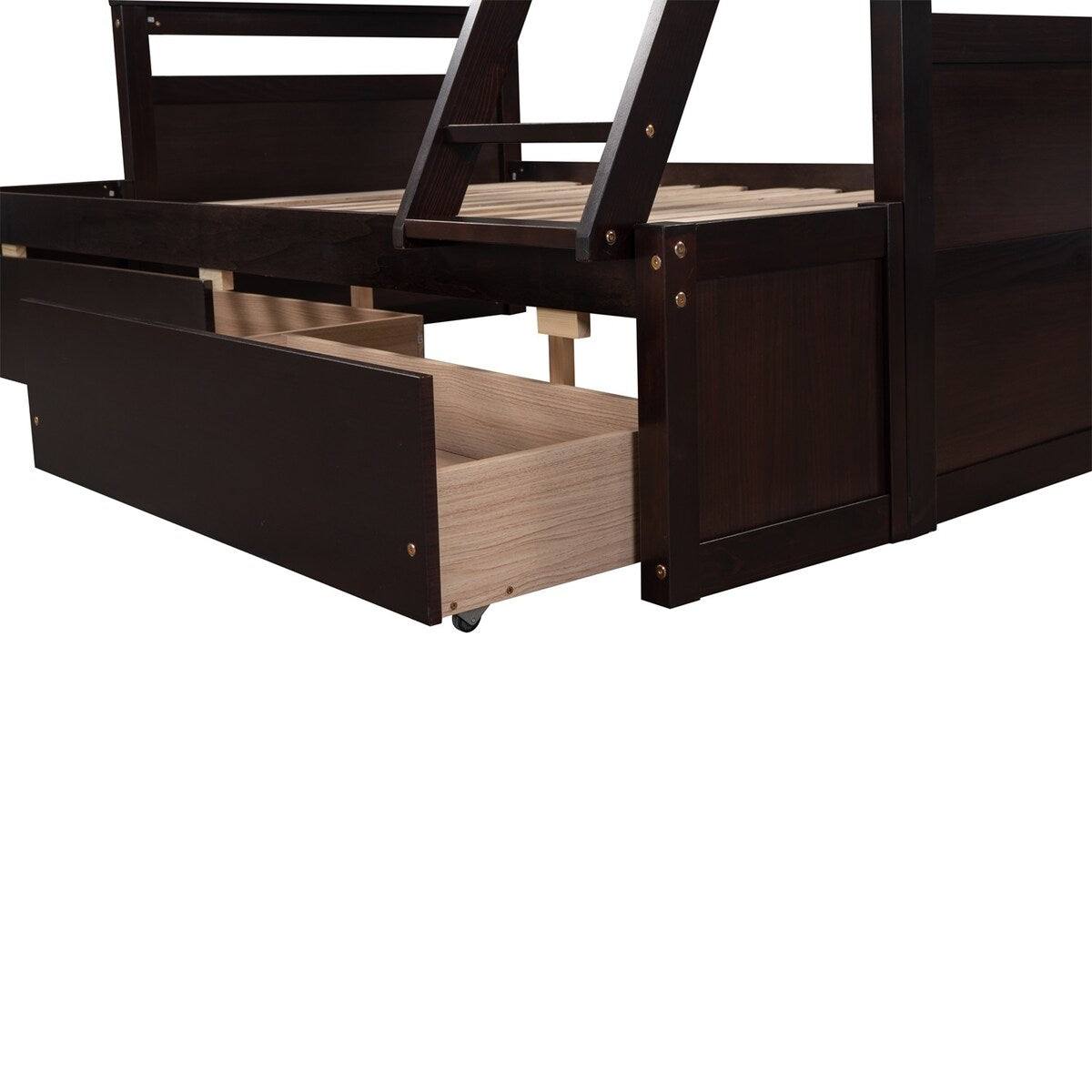 Merax Twin over Full Bunk Bed with Storage