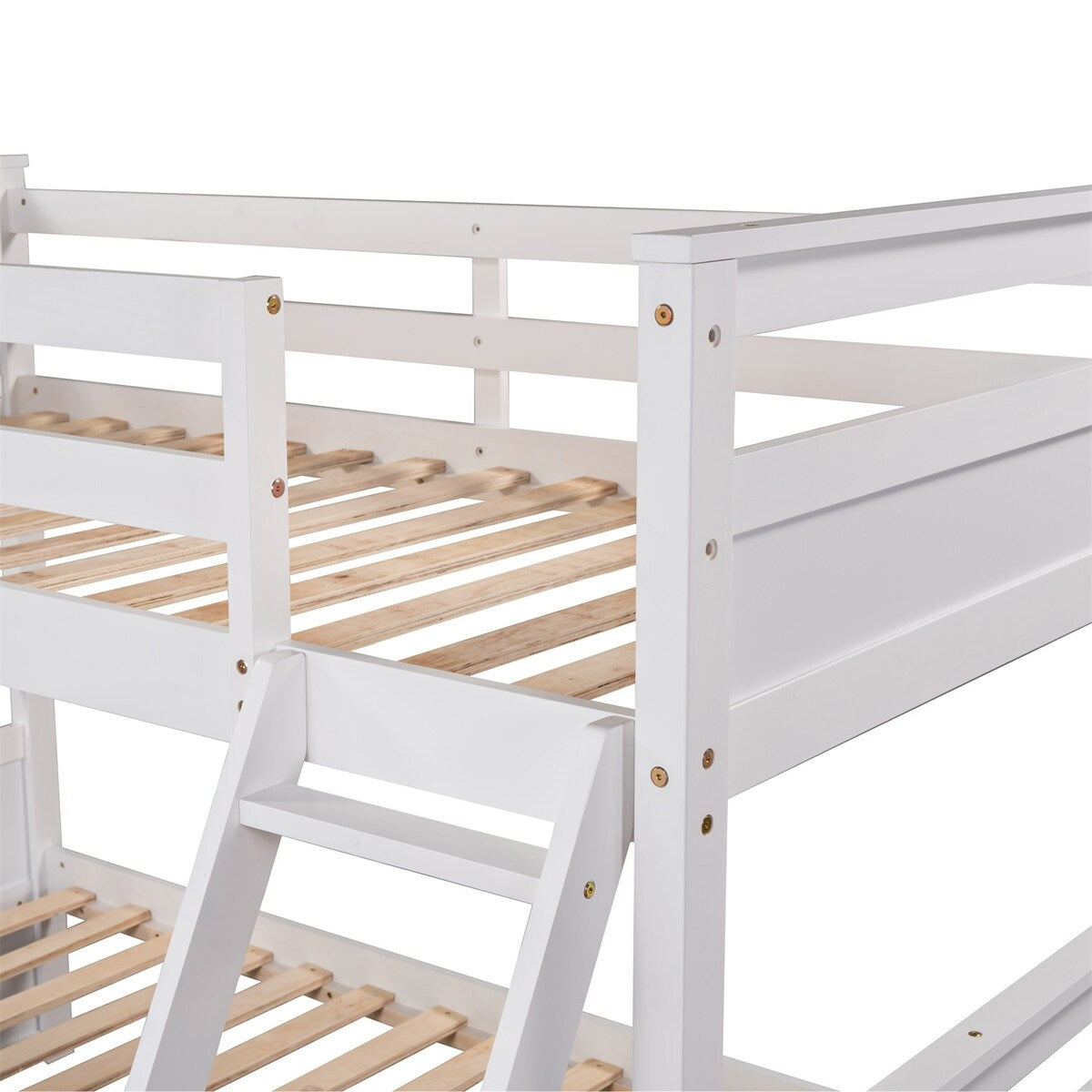 Merax Twin over Full Bunk Bed with Storage