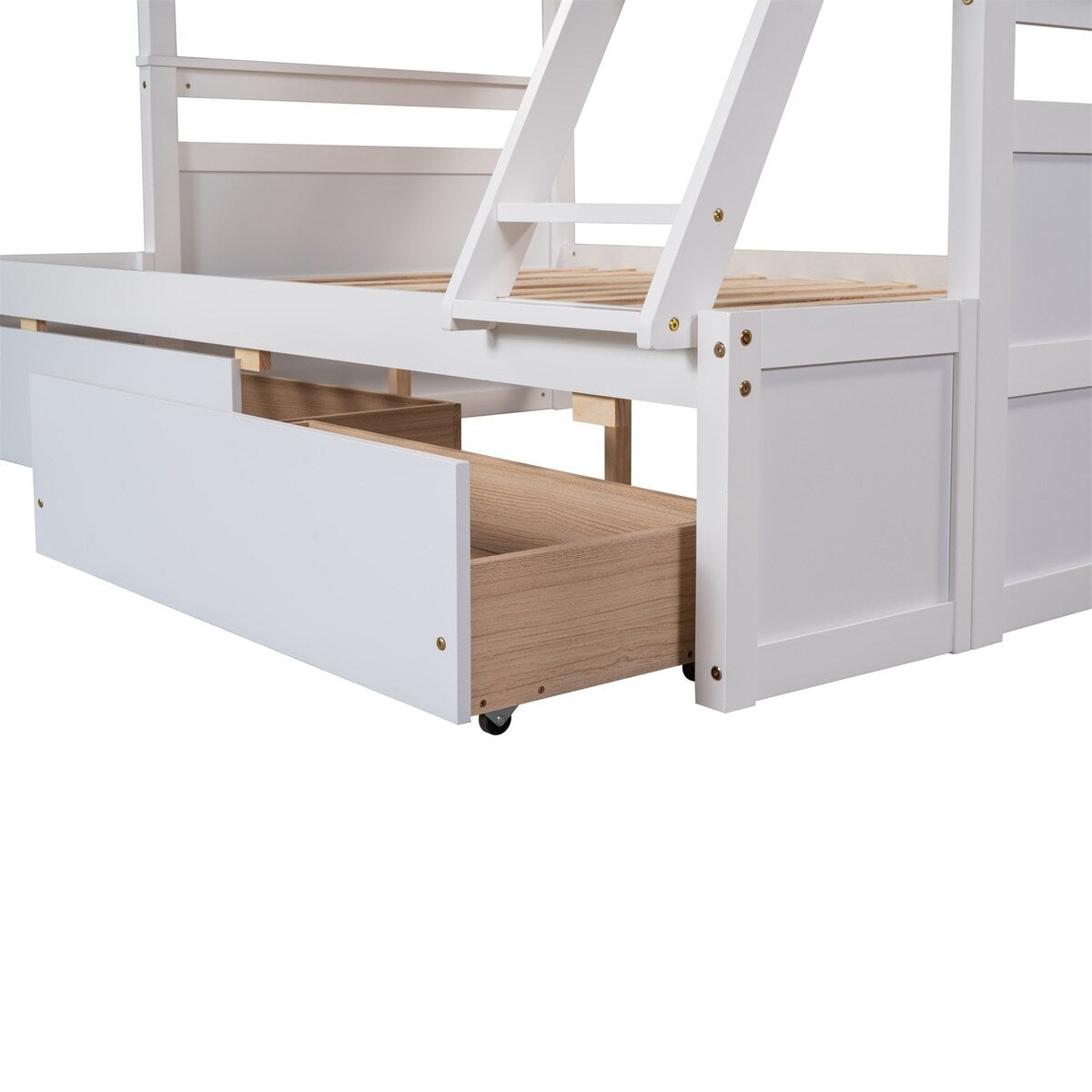 Merax Twin over Full Bunk Bed with Storage