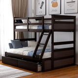 Merax Twin over Full Bunk Bed with Storage