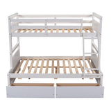 Merax Twin over Full Bunk Bed with Storage