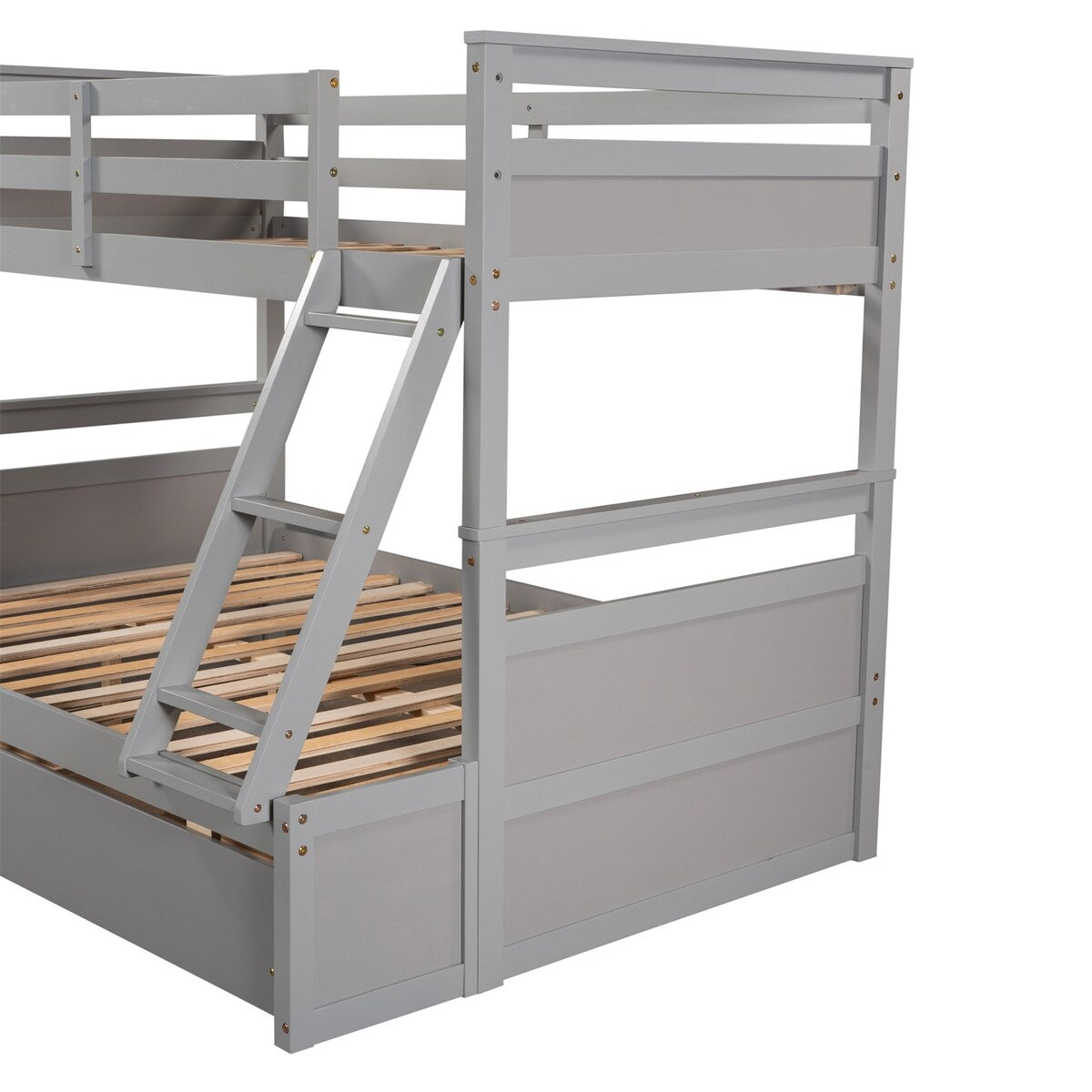 Merax Twin over Full Bunk Bed with Storage
