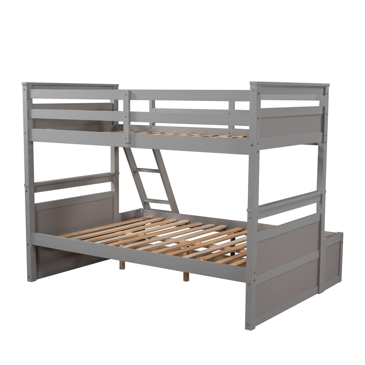 Merax Twin over Full Bunk Bed with Storage