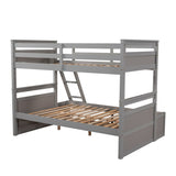 Merax Twin over Full Bunk Bed with Storage