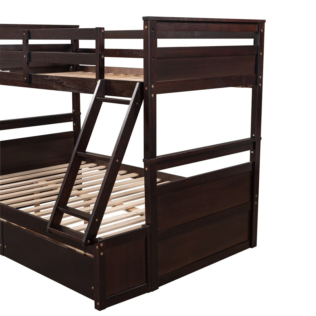 Merax Twin over Full Bunk Bed with Storage