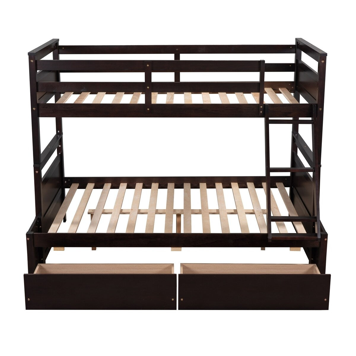 Merax Twin over Full Bunk Bed with Storage