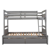 Merax Twin over Full Bunk Bed with Storage