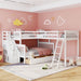 Merax Twin over Full L-Shaped Bunk Bed With 3 Drawers, Ladder and Staircase